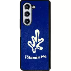 Coque Samsung Galaxy Z Fold5 - Silicone rigide noir Vitamin sea Summer 2026