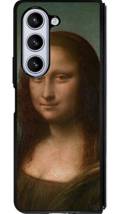 Samsung Galaxy Z Fold5 Case Hülle - Silikon schwarz Kunstbild - Mona Lisa - Leonardo de Vinci Samsung Galaxy Z Fold5 Case Hülle - Silikon schwarz Kunstbild - Mona Lisa - Leonardo de Vinci