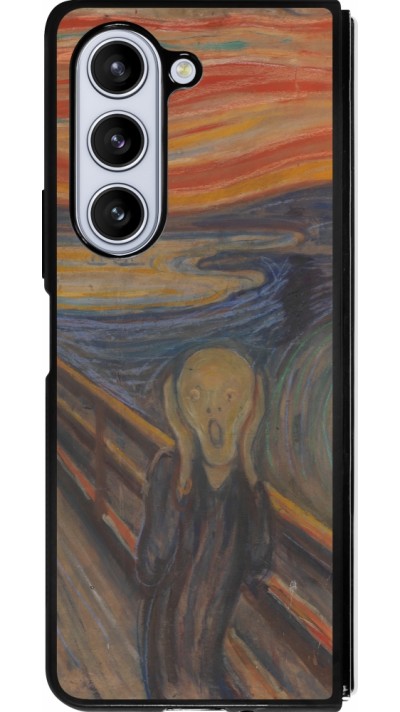 Samsung Galaxy Z Fold5 Case Hülle - Silikon schwarz Kunstbild - Der Schrei - Edvard Munch Samsung Galaxy Z Fold5 Case Hülle - Silikon schwarz Kunstbild - Der Schrei - Edvard Munch