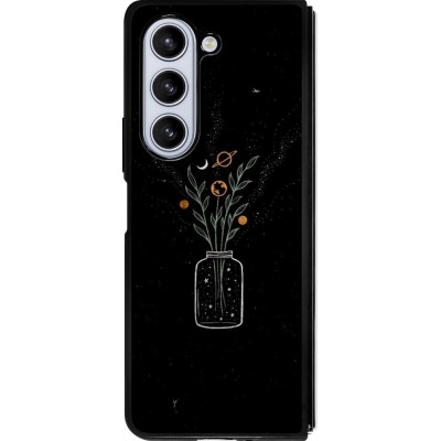 Coque Samsung Galaxy Z Fold5 - Silicone rigide noir Vase black