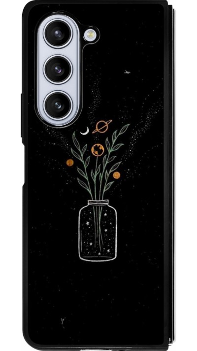 Coque Samsung Galaxy Z Fold5 - Silicone rigide noir Vase black