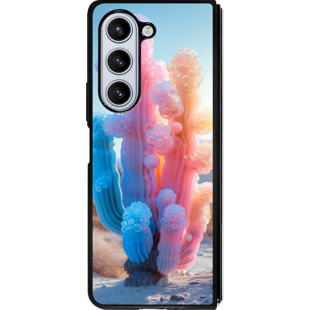 Coque Samsung Galaxy Z Fold5 - Silicone rigide noir Artificial vegetation 2025