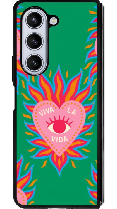 Samsung Galaxy Z Fold5 Case Hülle - Silikon schwarz Viva la vida 2026