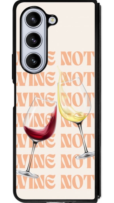 Samsung Galaxy Z Fold5 Case Hülle - Silikon schwarz Wine not