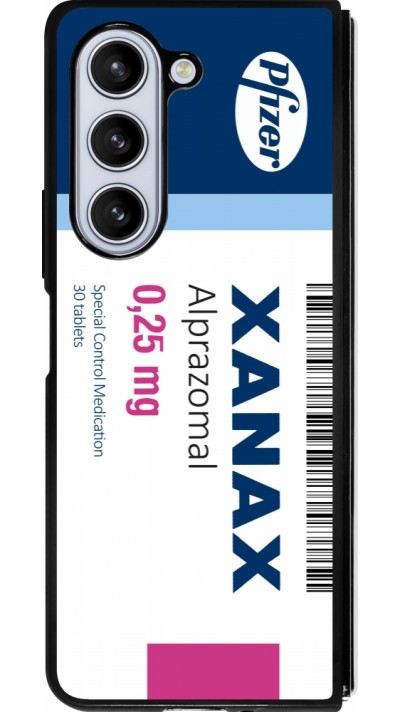 Coque Samsung Galaxy Z Fold5 - Silicone rigide noir Xanax Alprazolam 2025
