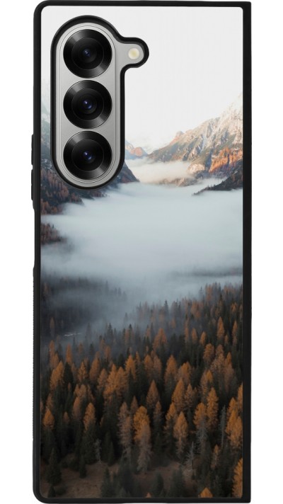 Coque Samsung Galaxy Z Fold6 - Silicone rigide noir Autumn 22 forest lanscape