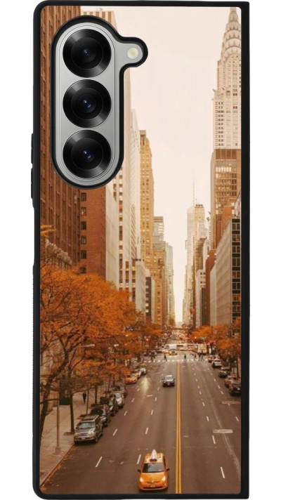 Coque Samsung Galaxy Z Fold6 - Silicone rigide noir Autumn 2024 New York city