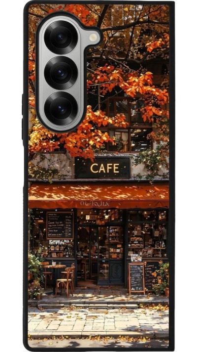 Coque Samsung Galaxy Z Fold6 - Silicone rigide noir Autumn 25 Coffee shop