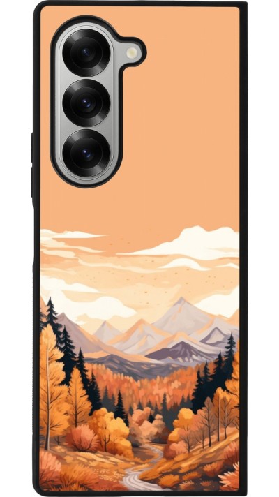 Coque Samsung Galaxy Z Fold6 - Silicone rigide noir Autumn 25 Mountains