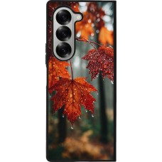 Coque Samsung Galaxy Z Fold6 - Silicone rigide noir Autumn 25 Rain