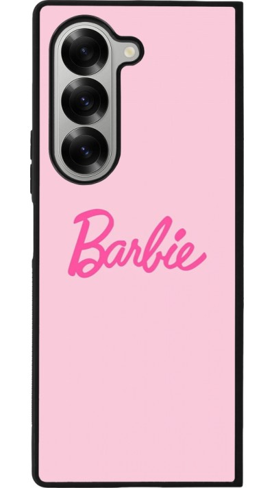 Coque Samsung Galaxy Z Fold6 - Silicone rigide noir Barbie Text
