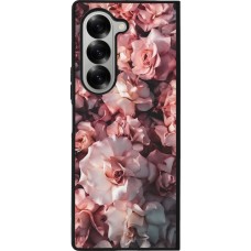 Coque Samsung Galaxy Z Fold6 - Silicone rigide noir Beautiful Roses