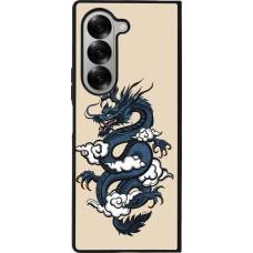 Samsung Galaxy Z Fold6 Case Hülle - Silikon schwarz Blue Dragon Tattoo