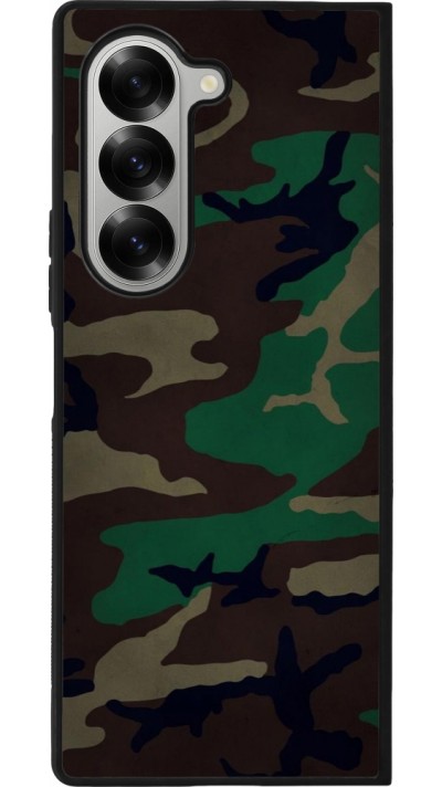Coque Samsung Galaxy Z Fold6 - Silicone rigide noir Camouflage 3