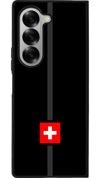 Samsung Galaxy Z Fold6 Case Hülle - Silikon schwarz Kanton CH schwarz