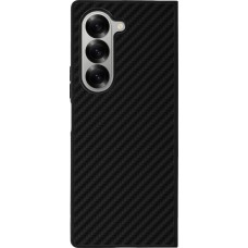 Coque Samsung Galaxy Z Fold6 - Silicone rigide noir Carbon Basic