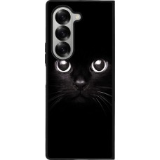 Samsung Galaxy Z Fold6 Case Hülle - Silikon schwarz Cat eyes