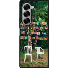 Coque Samsung Galaxy Z Fold6 - Silicone rigide noir Chairs DTMF