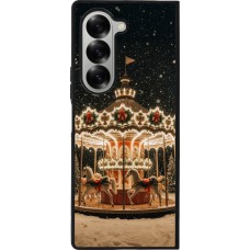 Samsung Galaxy Z Fold6 Case Hülle - Silikon schwarz Christmas 25 Carousel