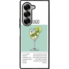 Coque Samsung Galaxy Z Fold6 - Silicone rigide noir Cocktail recette Hugo