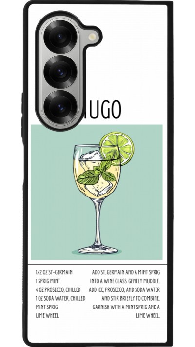 Samsung Galaxy Z Fold6 Case Hülle - Silikon schwarz Cocktail Rezept Hugo