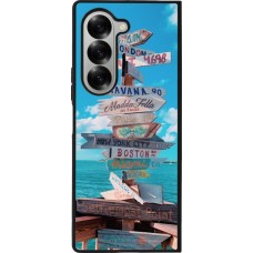 Coque Samsung Galaxy Z Fold6 - Silicone rigide noir Cool Cities Directions