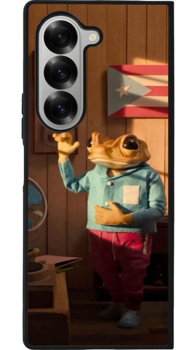 Coque Samsung Galaxy Z Fold6 - Silicone rigide noir Dancing frog DTMF