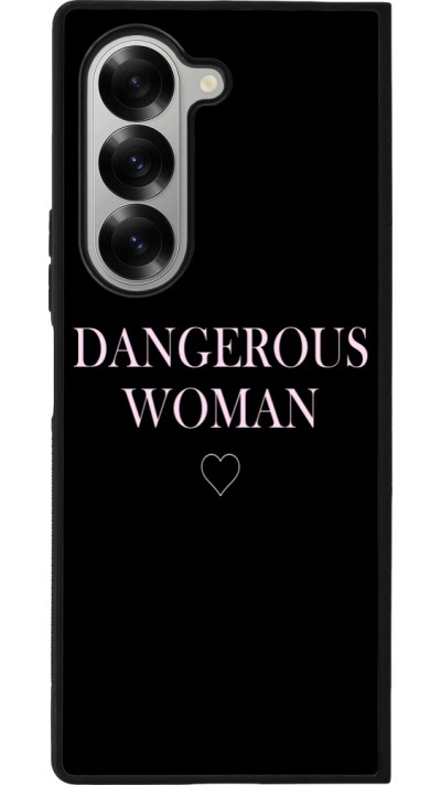 Samsung Galaxy Z Fold6 Case Hülle - Silikon schwarz Dangerous woman