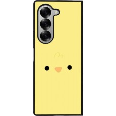 Coque Samsung Galaxy Z Fold6 - Silicone rigide noir Easter 2026 Little chicken