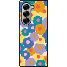 Coque Samsung Galaxy Z Fold6 - Silicone rigide noir Easter 2024 flower power