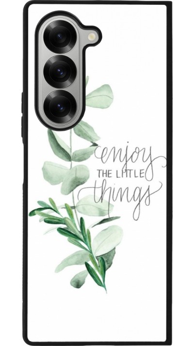 Samsung Galaxy Z Fold6 Case Hülle - Silikon schwarz Enjoy the little things