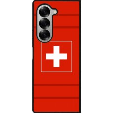 Coque Samsung Galaxy Z Fold6 - Silicone rigide noir Euro 2020 Switzerland