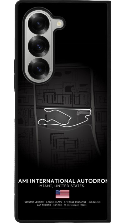 Samsung Galaxy Z Fold6 Case Hülle - Silikon schwarz F1 Track 2025 Miami