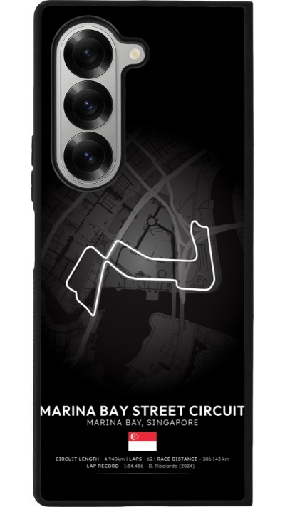 Samsung Galaxy Z Fold6 Case Hülle - Silikon schwarz F1 Track 2025 Singapore