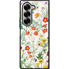 Coque Samsung Galaxy Z Fold6 - Silicone rigide noir Flora Botanical Wildlife