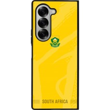 Coque Samsung Galaxy Z Fold6 - Silicone rigide noir Maillot de football Afrique du Sud 2026 personnalisable