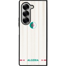 Coque Samsung Galaxy Z Fold6 - Silicone rigide noir Maillot de football Algérie 2026 personnalisable
