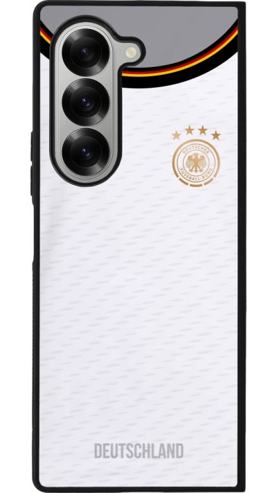 Samsung Galaxy Z Fold6 Case Hülle - Silikon schwarz Deutschland 2022 personalisierbares Fußballtrikot
