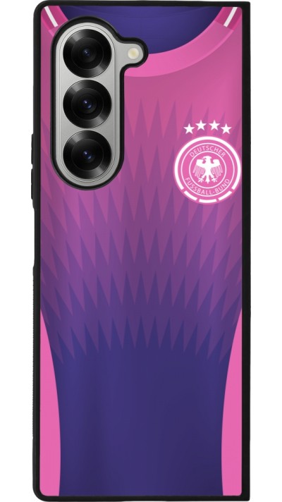 Samsung Galaxy Z Fold6 Case Hülle - Silikon schwarz Deutschland Away personalisierbares Fussballtrikot