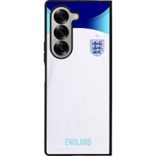 Coque Samsung Galaxy Z Fold6 - Silicone rigide noir Maillot de football Angleterre 2022 personnalisable