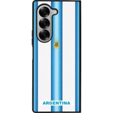 Samsung Galaxy Z Fold6 Case Hülle - Silikon schwarz Argentinien 2026 personalisierbares Fussballtrikot