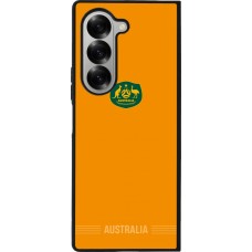 Coque Samsung Galaxy Z Fold6 - Silicone rigide noir Maillot de football Australie 2026 personnalisable