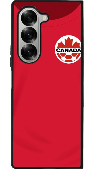 Samsung Galaxy Z Fold6 Case Hülle - Silikon schwarz Kanada 2022 personalisierbares Fussballtrikot