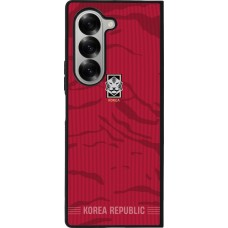 Samsung Galaxy Z Fold6 Case Hülle - Silikon schwarz Südkorea 2026 personalisierbares Fussballtrikot