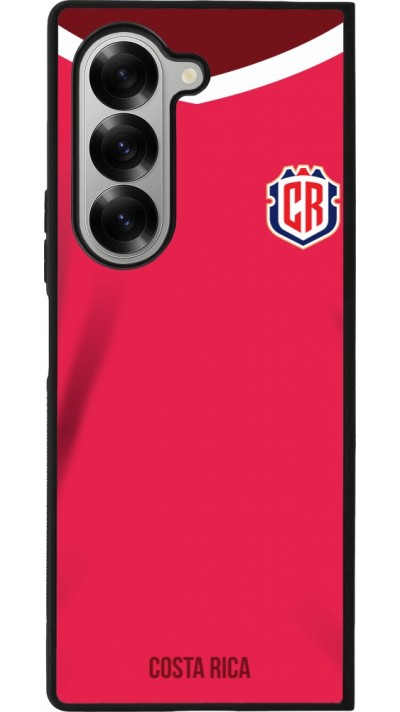 Samsung Galaxy Z Fold6 Case Hülle - Silikon schwarz Costa Rica 2022 personalisierbares Fussballtrikot