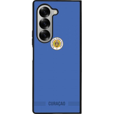 Samsung Galaxy Z Fold6 Case Hülle - Silikon schwarz Curaçao 2026 personalisierbares Fussballtrikot