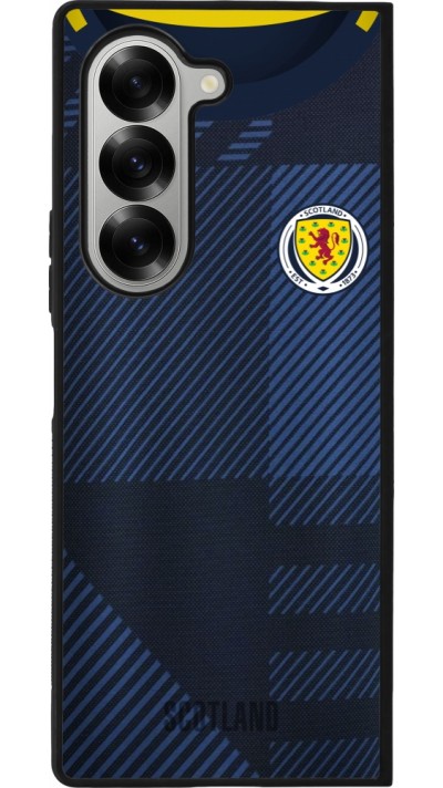 Samsung Galaxy Z Fold6 Case Hülle - Silikon schwarz Schottland personalisierbares Fussballtrikot