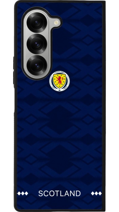 Coque Samsung Galaxy Z Fold6 - Silicone rigide noir Maillot de football Ecosse 2026 personnalisable