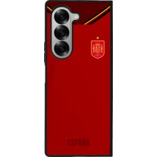 Samsung Galaxy Z Fold6 Case Hülle - Silikon schwarz Spanien 2022 personalisierbares Fußballtrikot