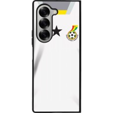 Coque Samsung Galaxy Z Fold6 - Silicone rigide noir Maillot de football Ghana 2022 personnalisable